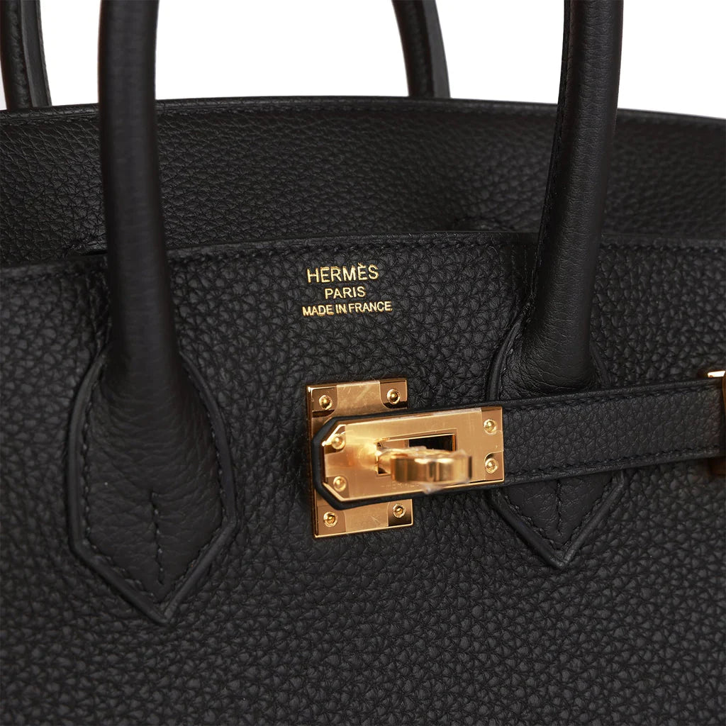 Birkin 25 Black Togo Gold Hardware