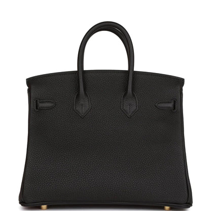 Birkin 25 Black Togo Gold Hardware