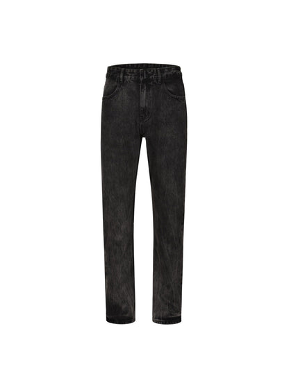 Elegant black dense weave jeans