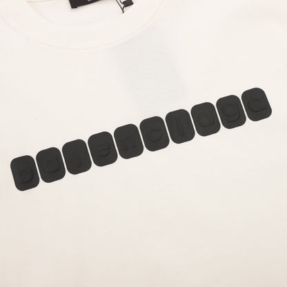 Tape Letter Print Short Sleeve T-SHIRT