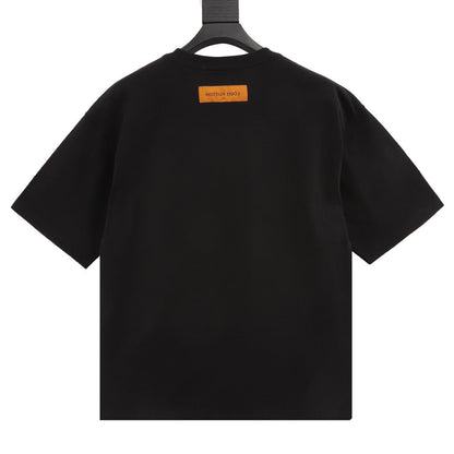 Black Logo Short Sleeve Knit T-Shirt