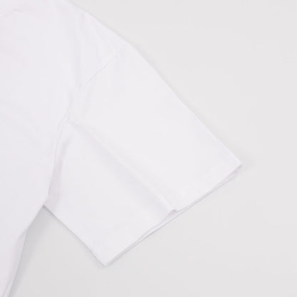 White Logo Short Sleeve Knit T-Shirt