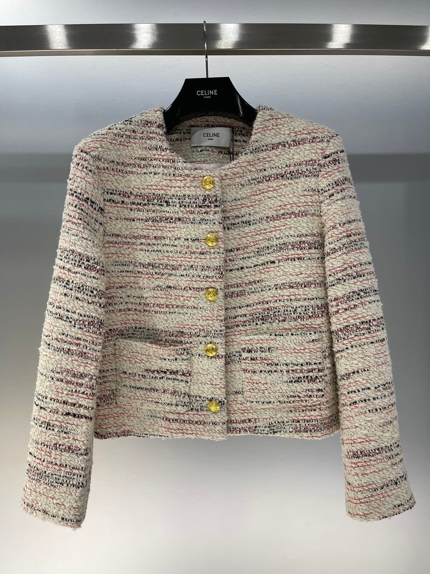 NEW  floral tweed jacket