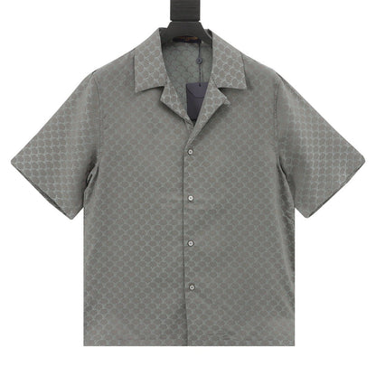 classic jacquard short sleeve shirt