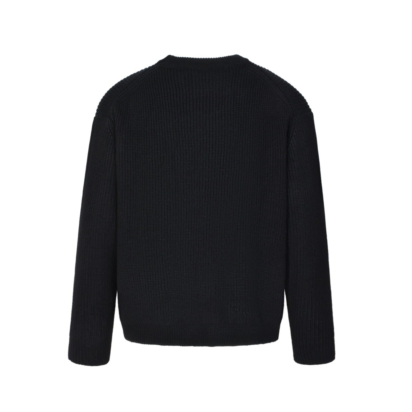 appliquéd crew neck sweater