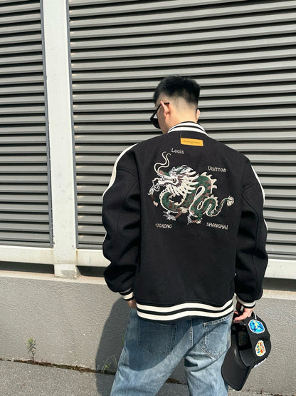 1V men women dragon jacket