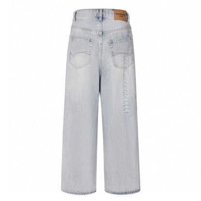 Pure cotton twill denim jeans