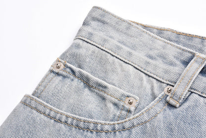 Pure cotton twill denim jeans