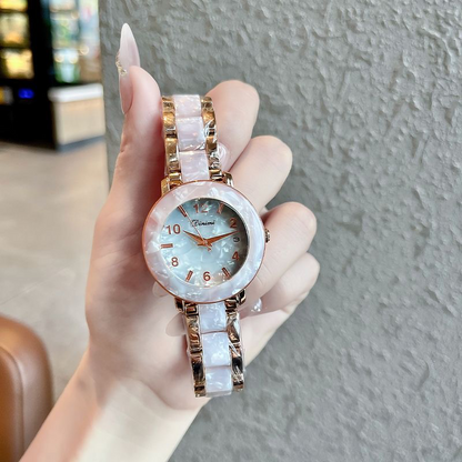 Ladies High-end Exquisite Light Luxury Waterproof Jade Watch