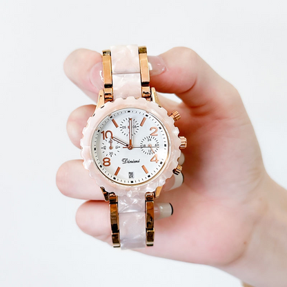 Ladies High-end Exquisite Light Luxury Waterproof Jade Watch