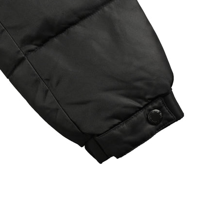 pocket lock hooded down jacket