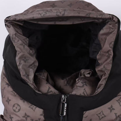 dark pattern down jacket