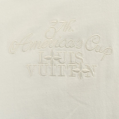 Embroidered letter short sleeves