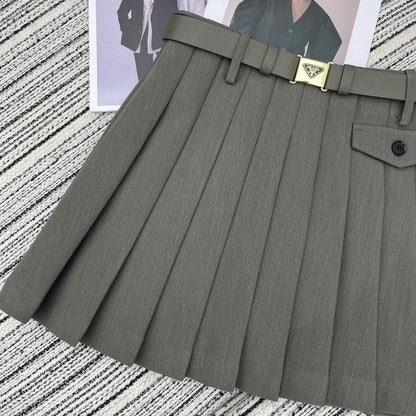 New high waist A-line skirt